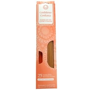 NWT Confidence Incense Gift Set with Incense Holder, Color: Orange